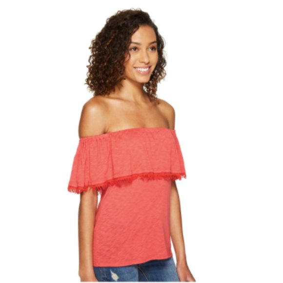 NWT Splendid Senorita Off-Shoulder Top, Sz XL - Picture 8 of 8